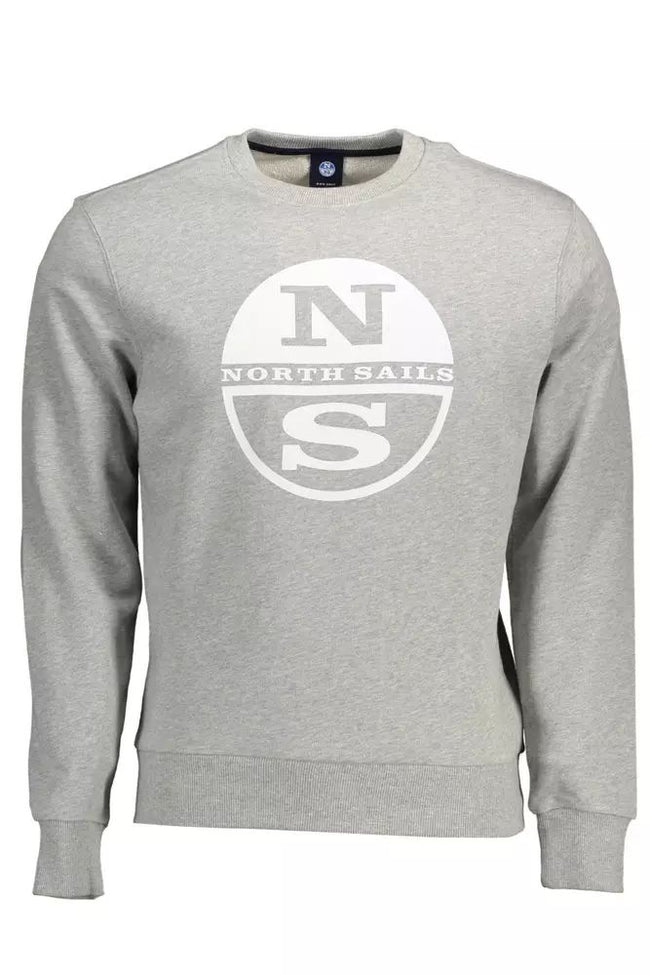 North Sails Elevated Comfort Gray Cotton Sweater