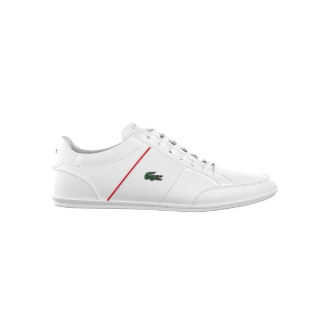 LACOSTE 7-41CMA0058286 NIVOLOR 0721 MN'S (Medium) White/Red Leather Lifestyle Shoes - GENUINE AUTHENTIC BRAND LLC  