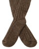 Dolce & Gabbana Brown Wool Knit Calf Long Women Socks - GENUINE AUTHENTIC BRAND LLC  
