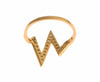 Nialaya Gold 925 Silver Womens Clear CZ 18K Ring Nialaya GENUINE AUTHENTIC BRAND LLC