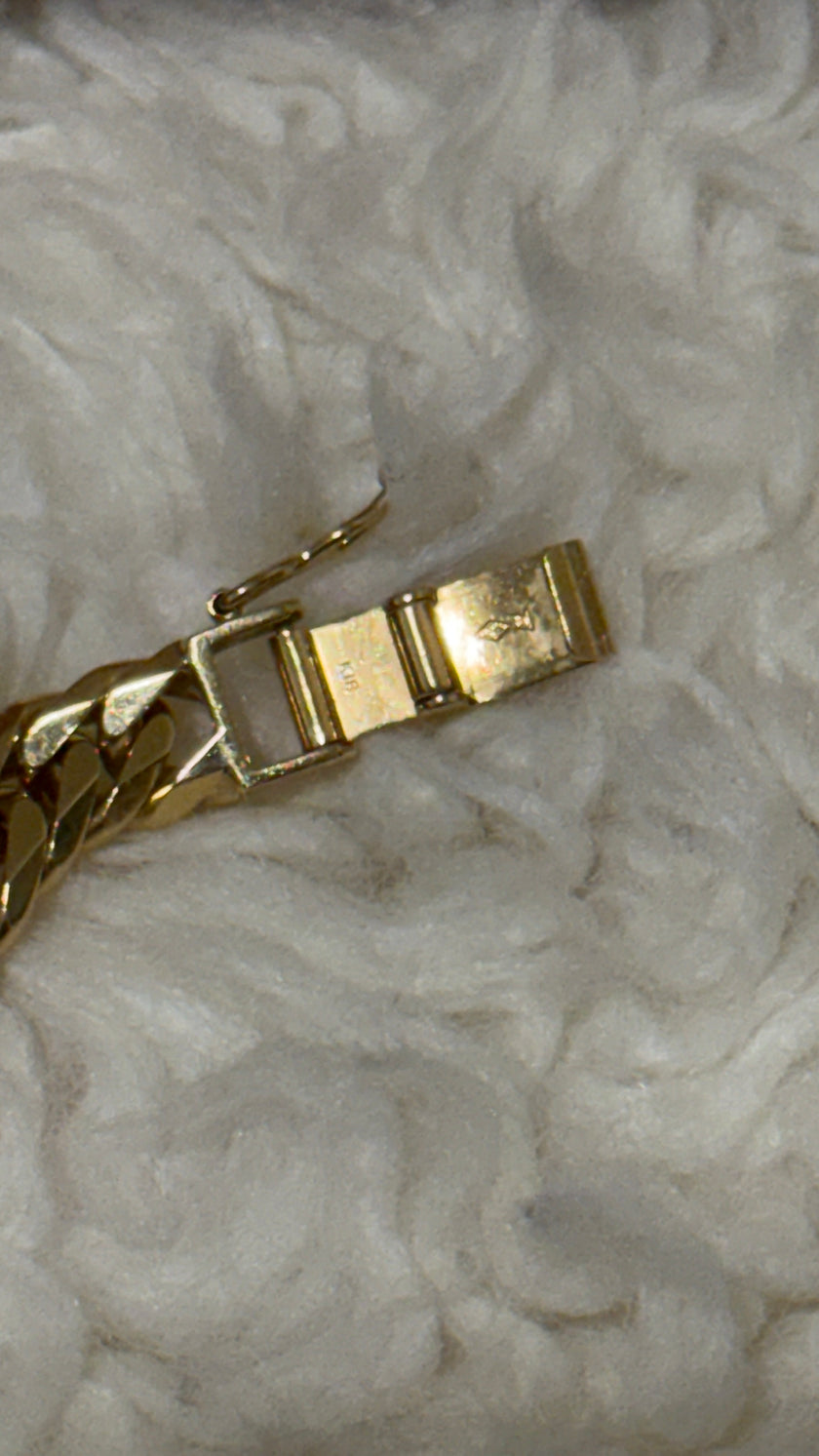 18Karat 100 Gram Gold Chain Necklace 24” M LINK MADE IN JAPAN