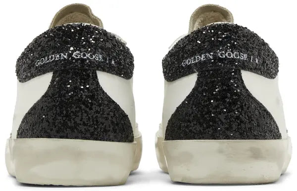 Golden Goose Wmns Superstar 'White Mauve Pink Glitter' Distressed Suede Sneaker