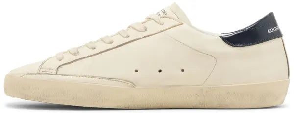 Golden Goose Superstar 'Beige Night Blue' Leather Distressed Sneaker