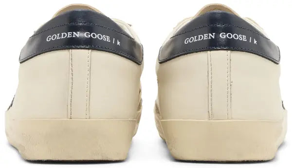 Golden Goose Superstar 'Beige Night Blue' Leather Distressed Sneaker