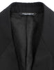 Dolce & Gabbana Elegant Black Silk Blend Sicilia Blazer