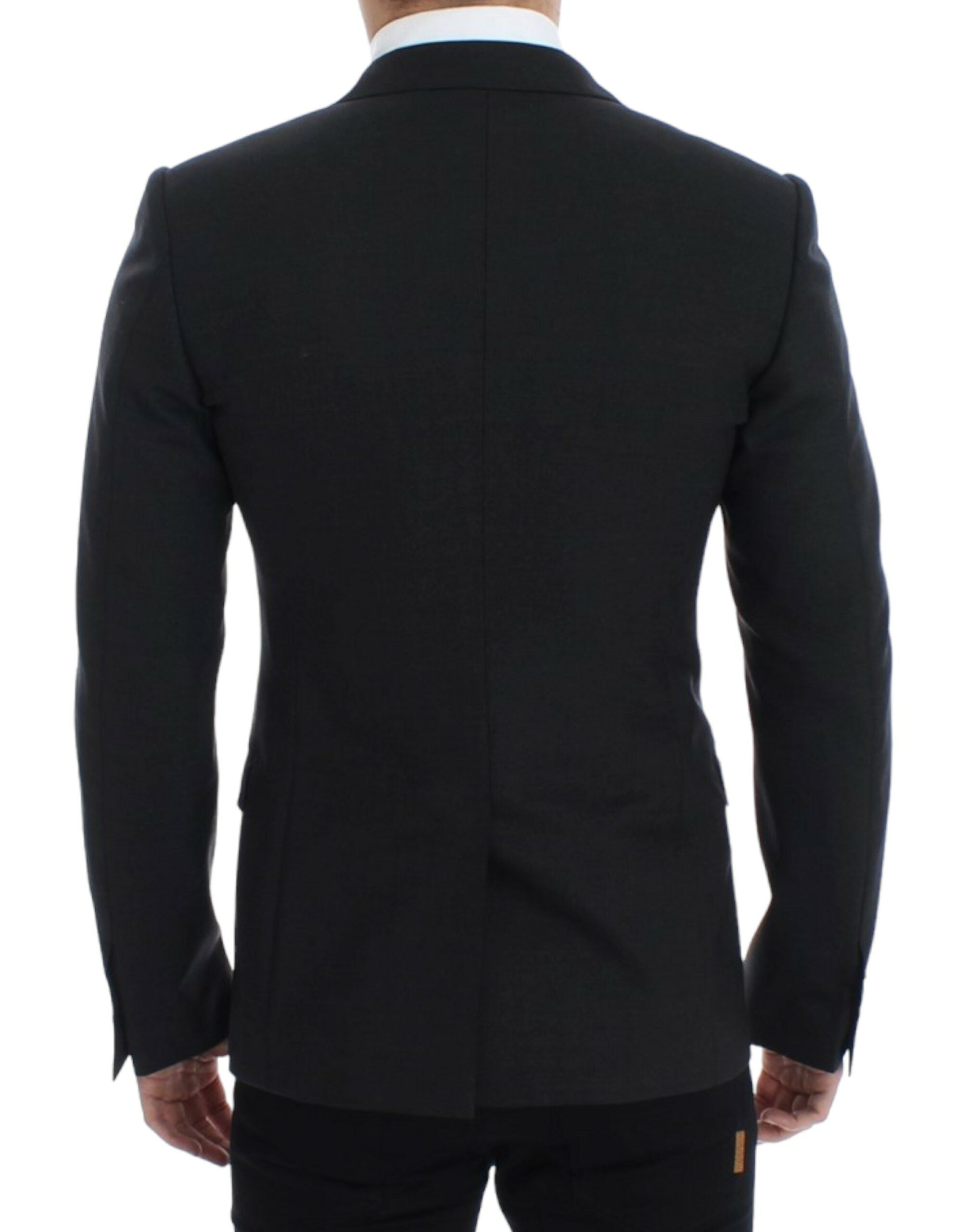 Dolce & Gabbana – Eleganter Slim Fit-Blazer aus grauer Wolle