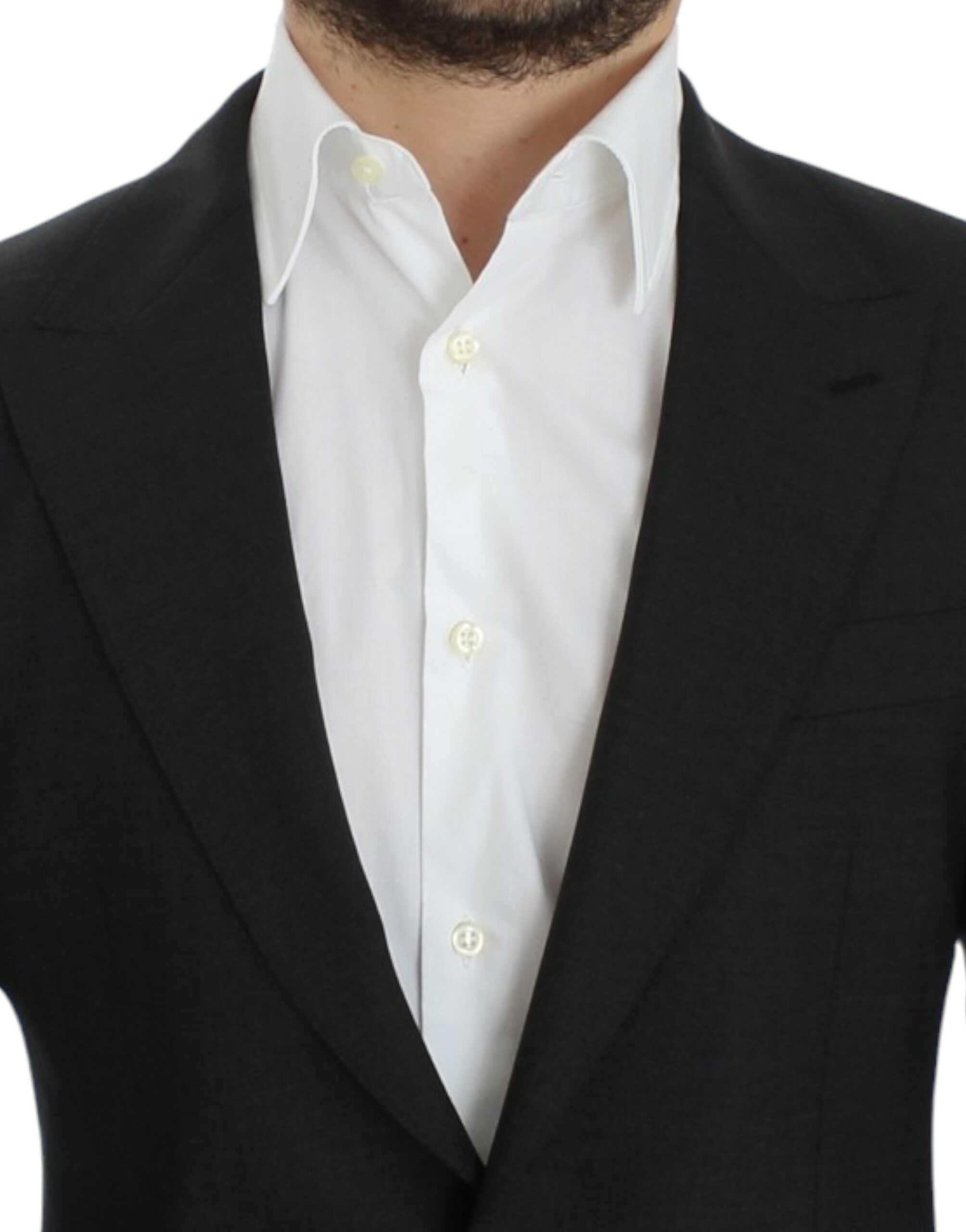 Dolce & Gabbana – Eleganter Slim Fit-Blazer aus grauer Wolle