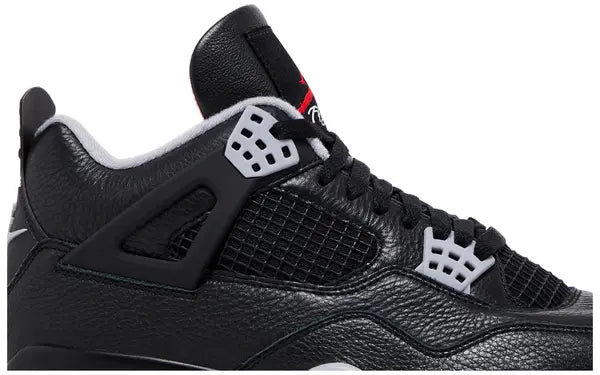 Zapatillas Air Jordan 4 Retro 'Bred Reimagined' Shock Drop Release Negro Fuego Rojo para Hombre