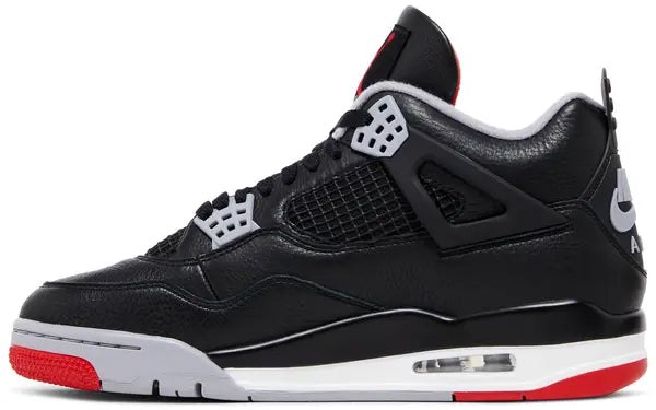 Air Jordan 4 Retro ‘Bred Reimagined’ 2024 Black & Fire Red Heritage Edition