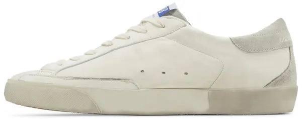 Golden Goose Superstar 'White Grey' Distressed Leather Sneaker