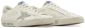 Golden Goose Superstar 'White Grey' Distressed Leather Sneaker