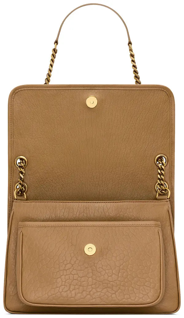 Saint Laurent Medium Niki Chain Bag 'Dark Cork' Spring/Summer 2024 Shoulder Bags