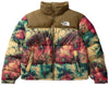 The North Face 1996 Retro Nuptse Jacket Antelope Tan Ice Dye Print front view