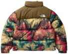 The North Face Retro Nuptse Jacket Antelope Tan Ice Dye Print back view