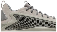 adidas AE 1 Low ‘Metallic Grey’ 2025 basketball sneakers with grey mesh upper, TPU wings, and Light Boost midsole cushioning.