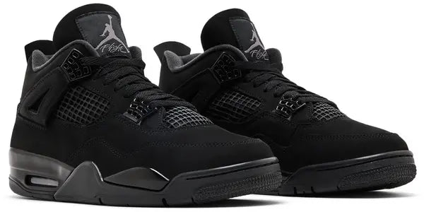 Air Jordan 4 Retro ‘Black Cat’ 2025 Nubuck Sneaker Black Friday Release