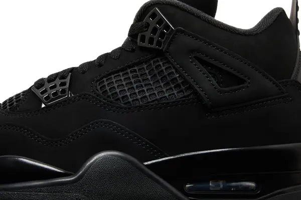 Air Jordan 4 Retro ‘Black Cat’ 2025 Nubuck Sneaker Black Friday Release