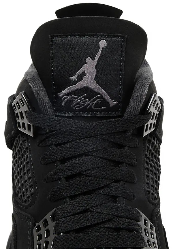 Air Jordan 4 Retro ‘Black Cat’ 2025 Nubuck Sneaker Black Friday Release