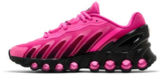 Nike Wmns Air Max DN8 'Laser Fuchsia' with pink gradient mesh upper and dual Air unit cushioning.