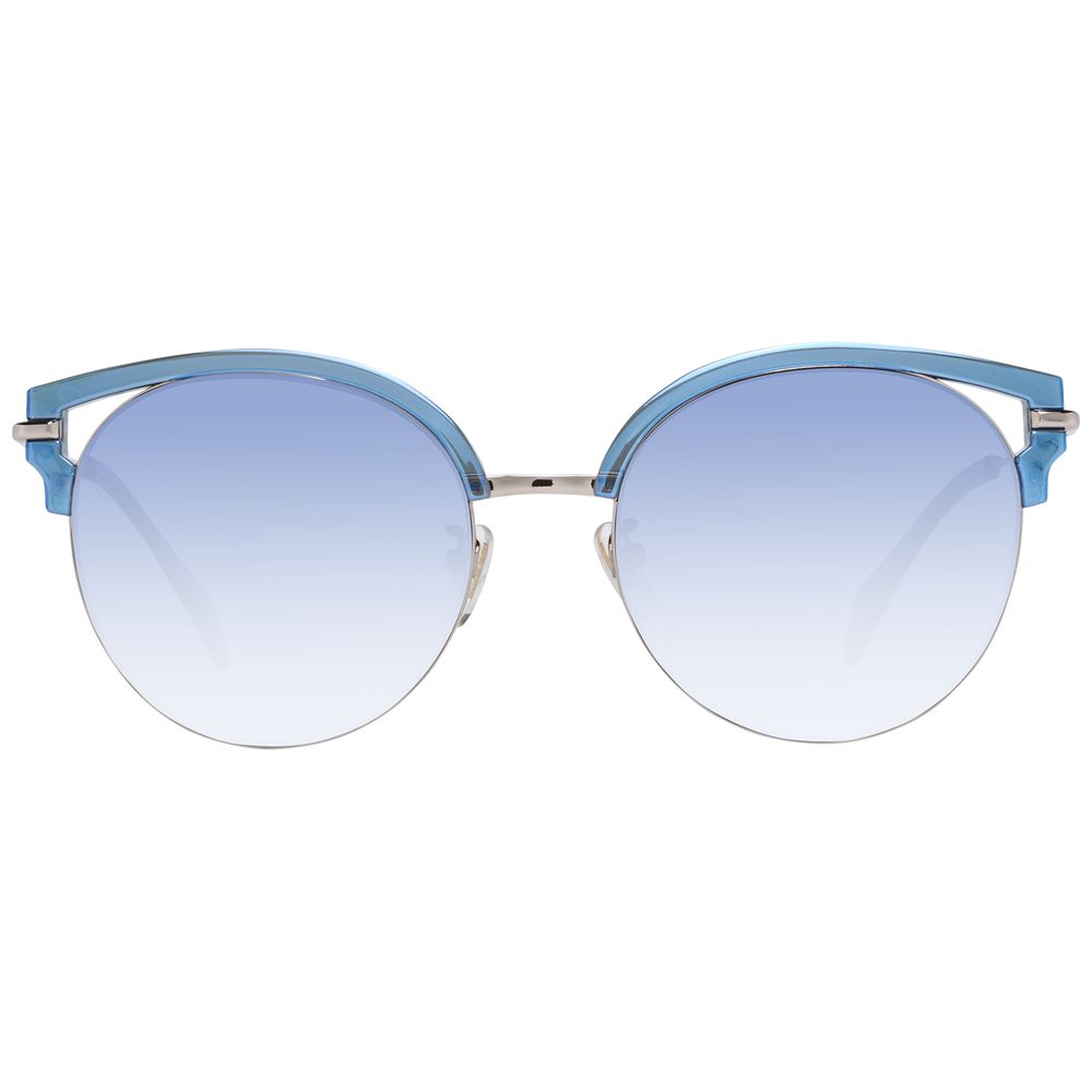 Police – Schicke Sonnenbrille mit Schmetterlings-Design und Farbverlauf in Blau