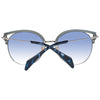 Police Chic Blue Gradient Butterfly Sunglasses