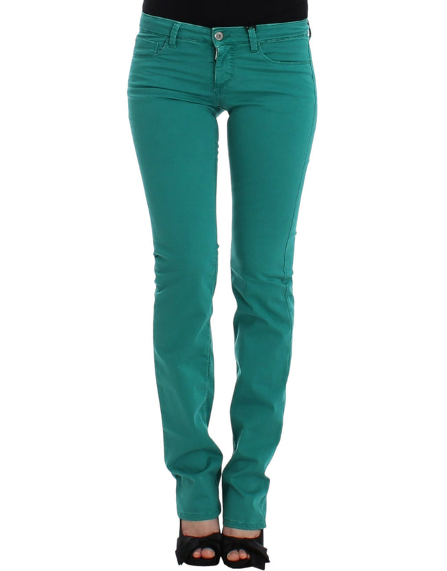 Schicke, grüne Jeans mit geradem Bein von Costume National für einen anspruchsvollen Stil