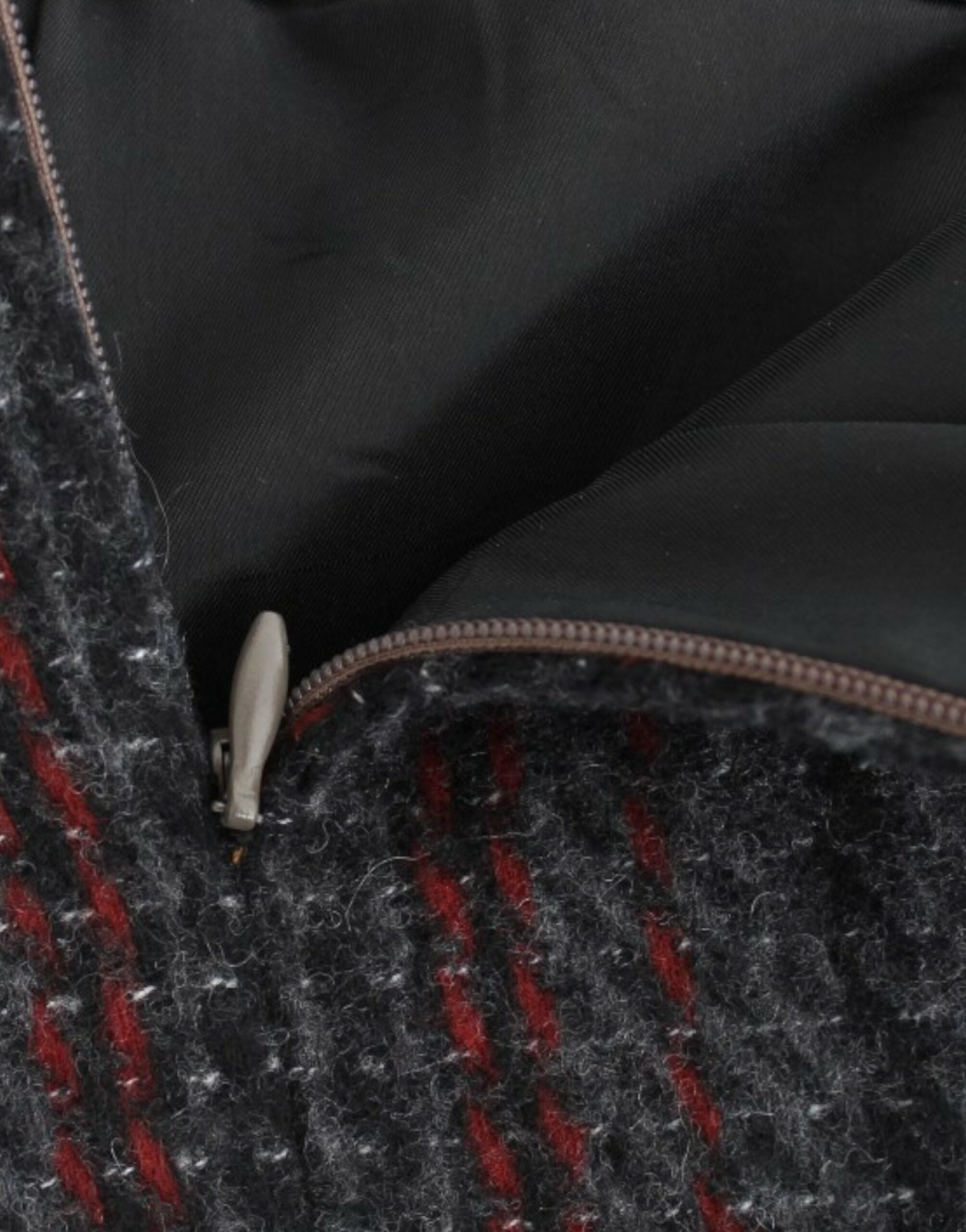Traje Nacional Minifalda de lana gris