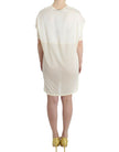 Costume National Chic White Modal Above-Knee Dress