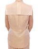 Zeyneptosun Exclusive Beige Brocade Sleeveless Vest