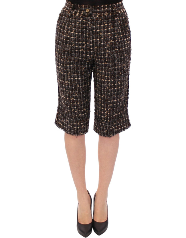 Dolce & Gabbana Elegante Shorts aus mehrfarbiger Wollmischung