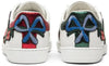 Gucci Women's Ace Embroidered Floral White Leather Sneaker