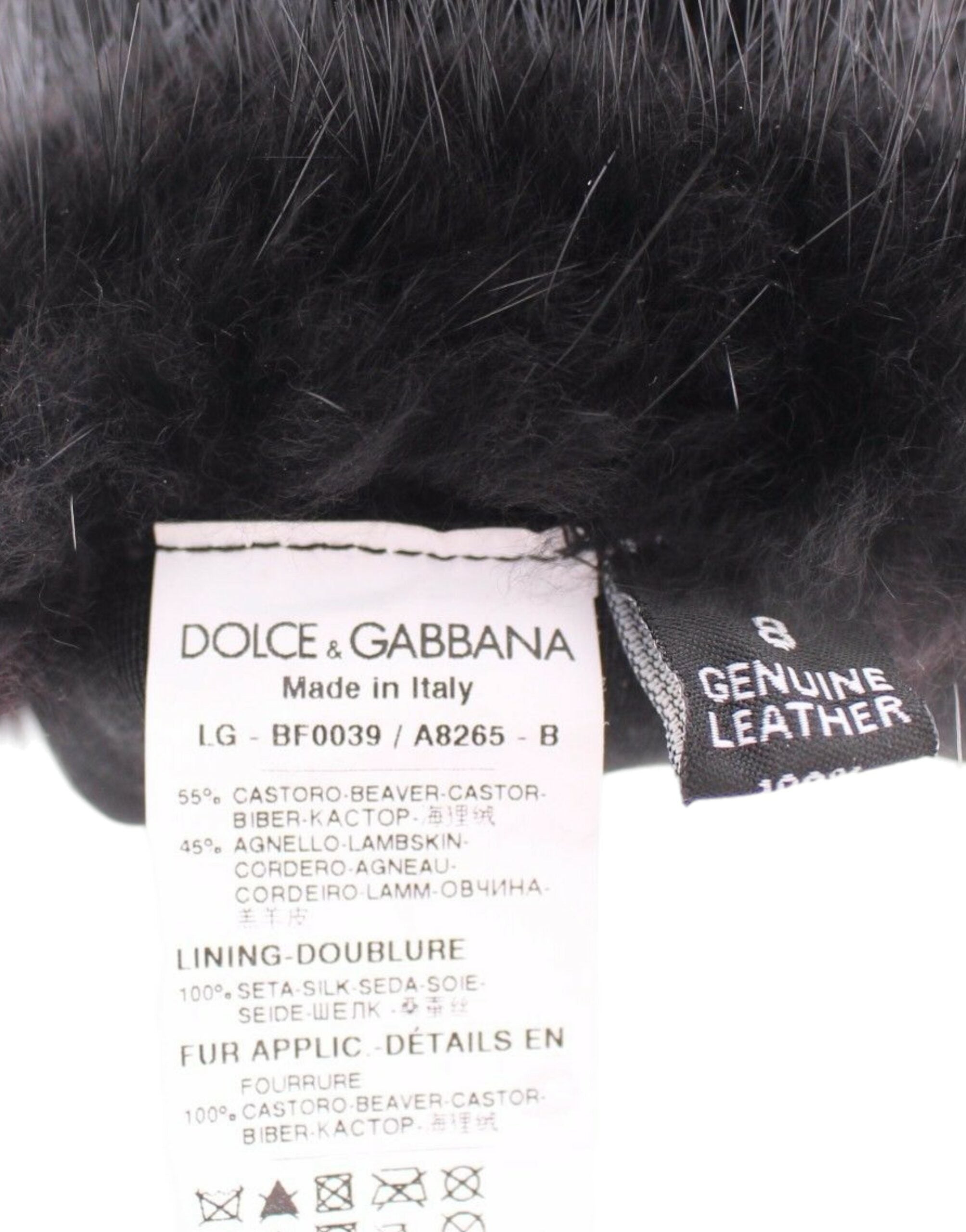 Dolce & Gabbana Elegant Elbow Length Leather Gloves