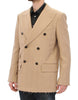 Dolce & Gabbana Chaqueta de abrigo cruzada en beige