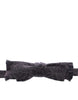 Dolce & Gabbana Elegant Black Paisley Silk-Wool Blend Bow Tie