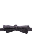 Dolce & Gabbana Elegant Black Paisley Silk-Wool Blend Bow Tie