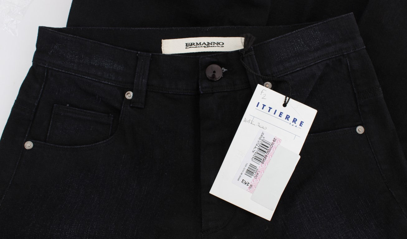 Ermanno Scervino Chic Slim Fit Bootcut Denim Jeans
