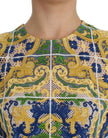 Dolce & Gabbana Jersey bordado de mayólica multicolor