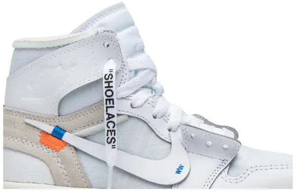Off-White x Air Jordan 1 Retro High OG 'White' 2018 Sneakers for Boys Grade