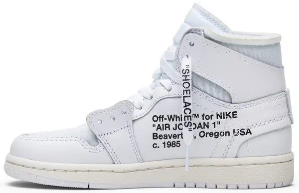 Off-White x Air Jordan 1 Retro High OG 'White' 2018 Sneakers for Boys Grade