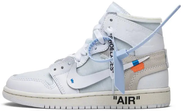 Off-White x Air Jordan 1 Retro High OG 'White' 2018 Sneakers for Boys Grade