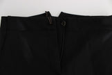 Ermanno Scervino Elegant Cropped Capri Pants in Black