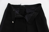 Ermanno Scervino – Schicke schwarze Jeans aus Seidenmischung mit weitem Bein