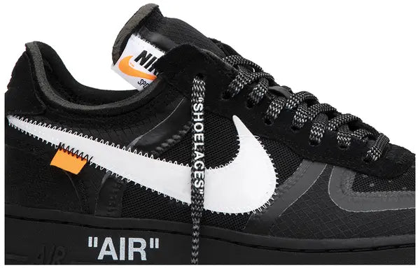 Off-White x Air Force 1 Low 'Black' 2018 Sneakers for Men