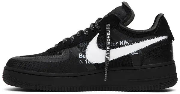Off-White x Air Force 1 Low 'Black' 2018 Sneakers for Men