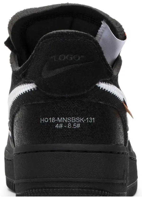 Off-White x Air Force 1 Low 'Black' 2018 Sneakers for Men