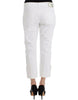 Ermanno Scervino Chic White Cropped Jeans for Sophisticated Style
