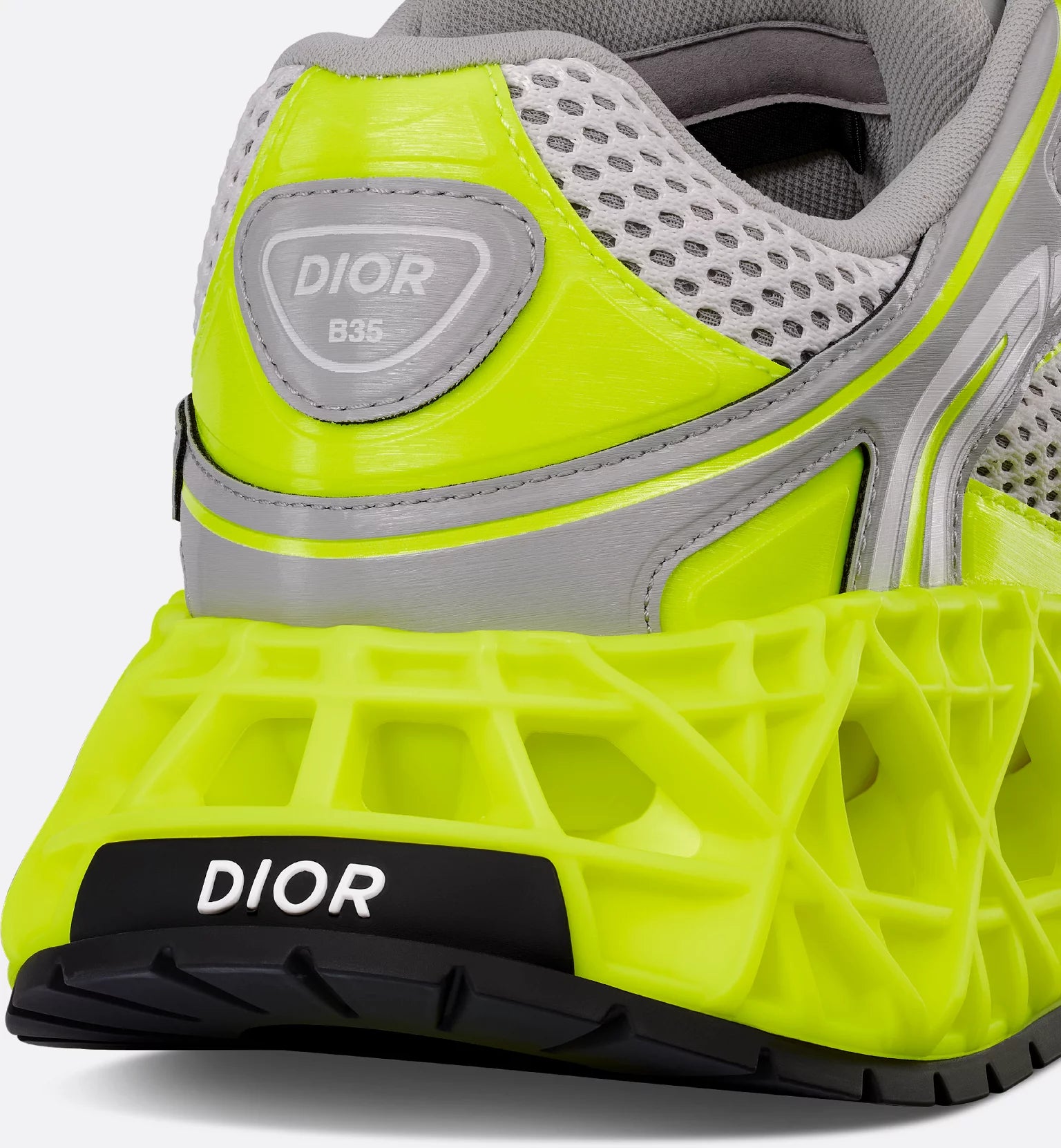 Dior B35 NXXT Sneaker – Limited and Numbered Edition in Neon Yellow & Light Gray