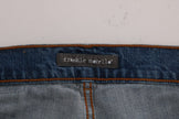 Frankie Morello Svelte Italian Denim - Slim Fit Blue Jeans