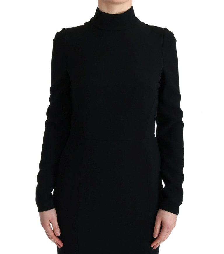 Dolce & Gabbana Elegant Full Length Sheath Gown in Black