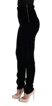 Ermanno Scervino Elegantes pantalones negros de cintura alta